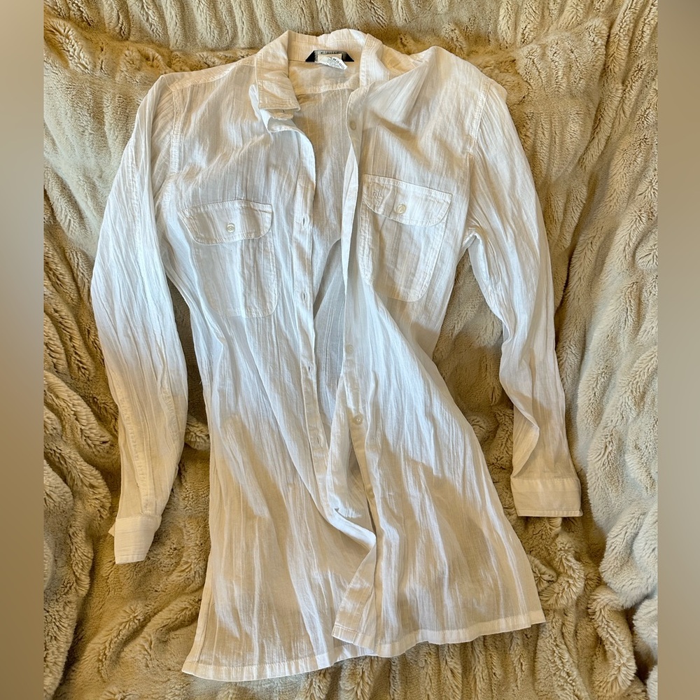 Ralph Lauren white button up size medium (M)